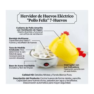 Cocedor De Huevos Electrico Gallina Hervidor 7 Huevos