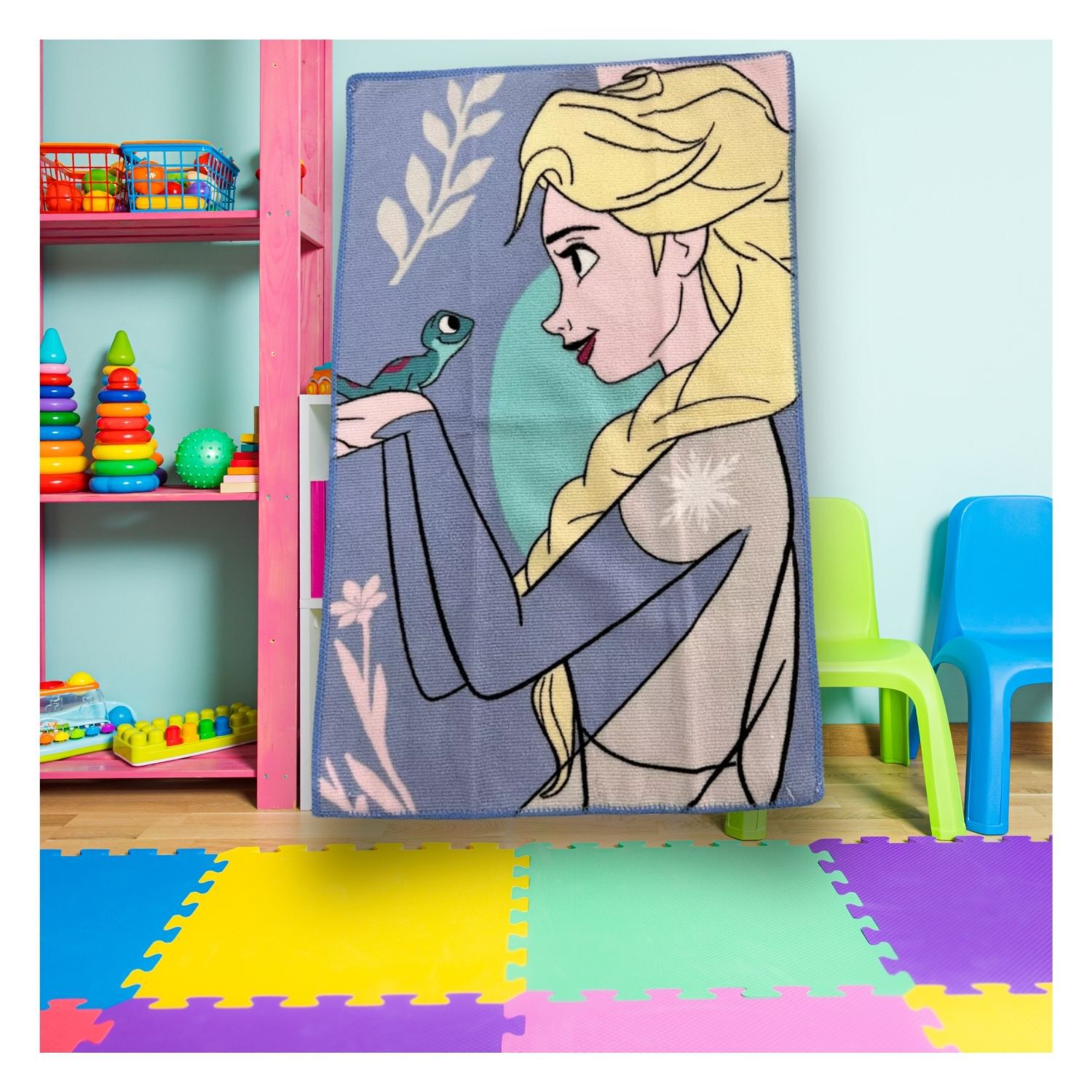Toalla De 30x50cm Dibujo Animado Princesa De Hielo Multiuso image number 2.0