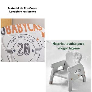 Silla De Comer Multifuncional Con Ruedas Rosada Lubabycas