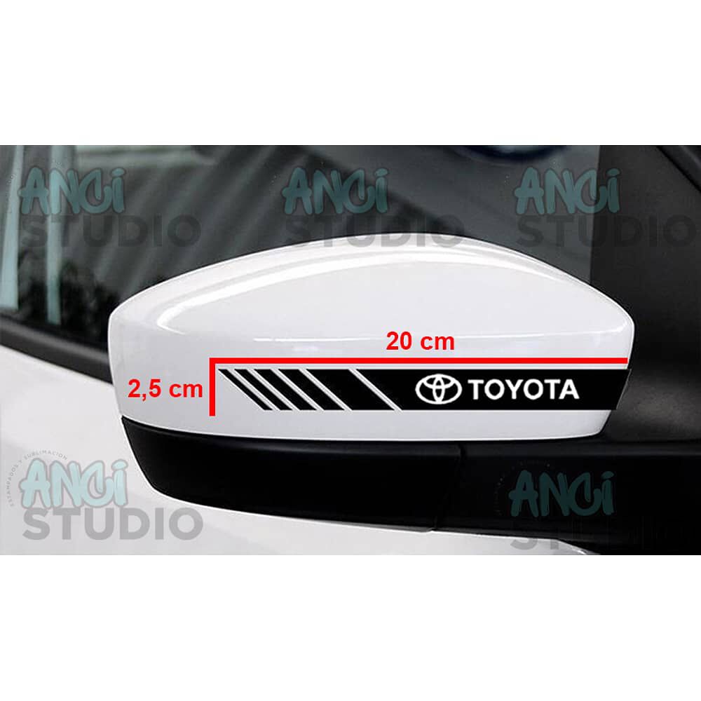 Sticker Adhesivo Espejo Retrovisor Toyota 2 Unidades image number 2.0