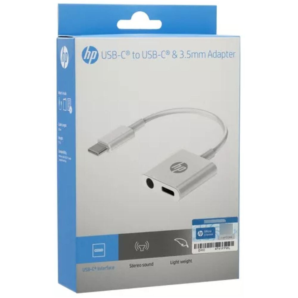 Adaptador Usb C A Usb C Y Jack 3.5 Blanco Dhc-tc132 image number 2.0