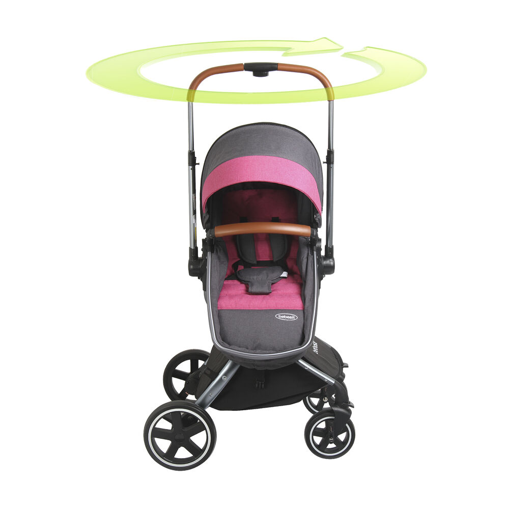 Coche Travel System Deluxe 360 Rosado image number 1.0