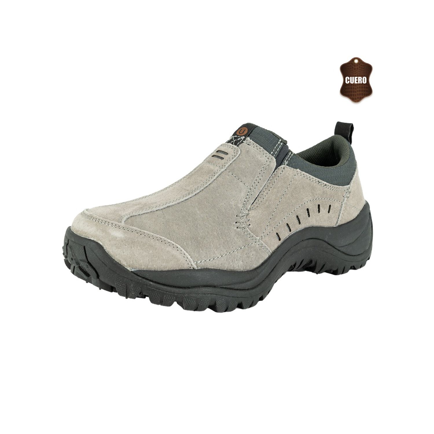 Zapato De Cuero Cedro Gris London Adixt image number 0.0
