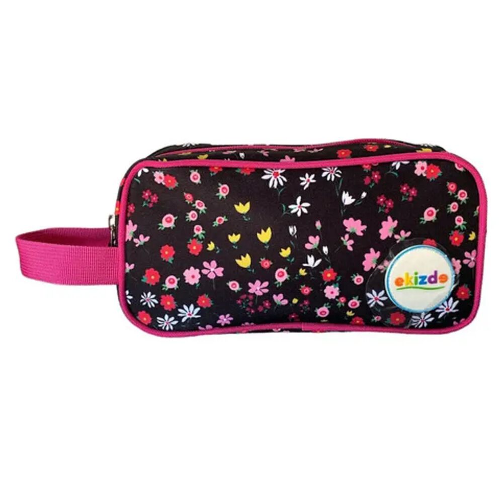 Pack 3 Piezas Mochila Escolar Ruedas Estuche Lonchera Flores image number 3.0