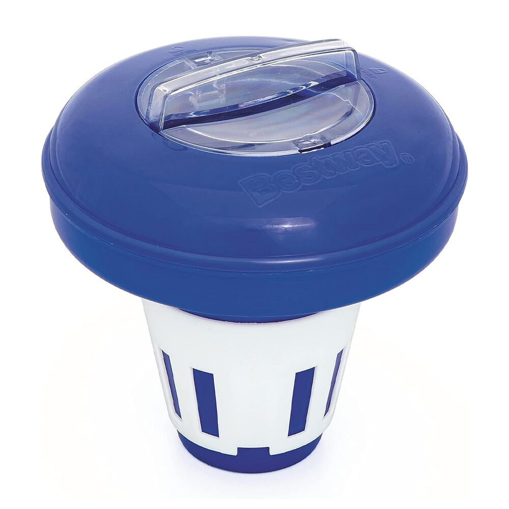 Kit Bestway Piscina Redonda Fácil Armado Con Filtro 2.44x61cm Azul + Porta Cloro image number 2.0