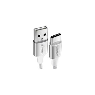 Cable Usb-a 2.0 A Usb-c Ugreen Niquelado Trenzado 1m Blanco