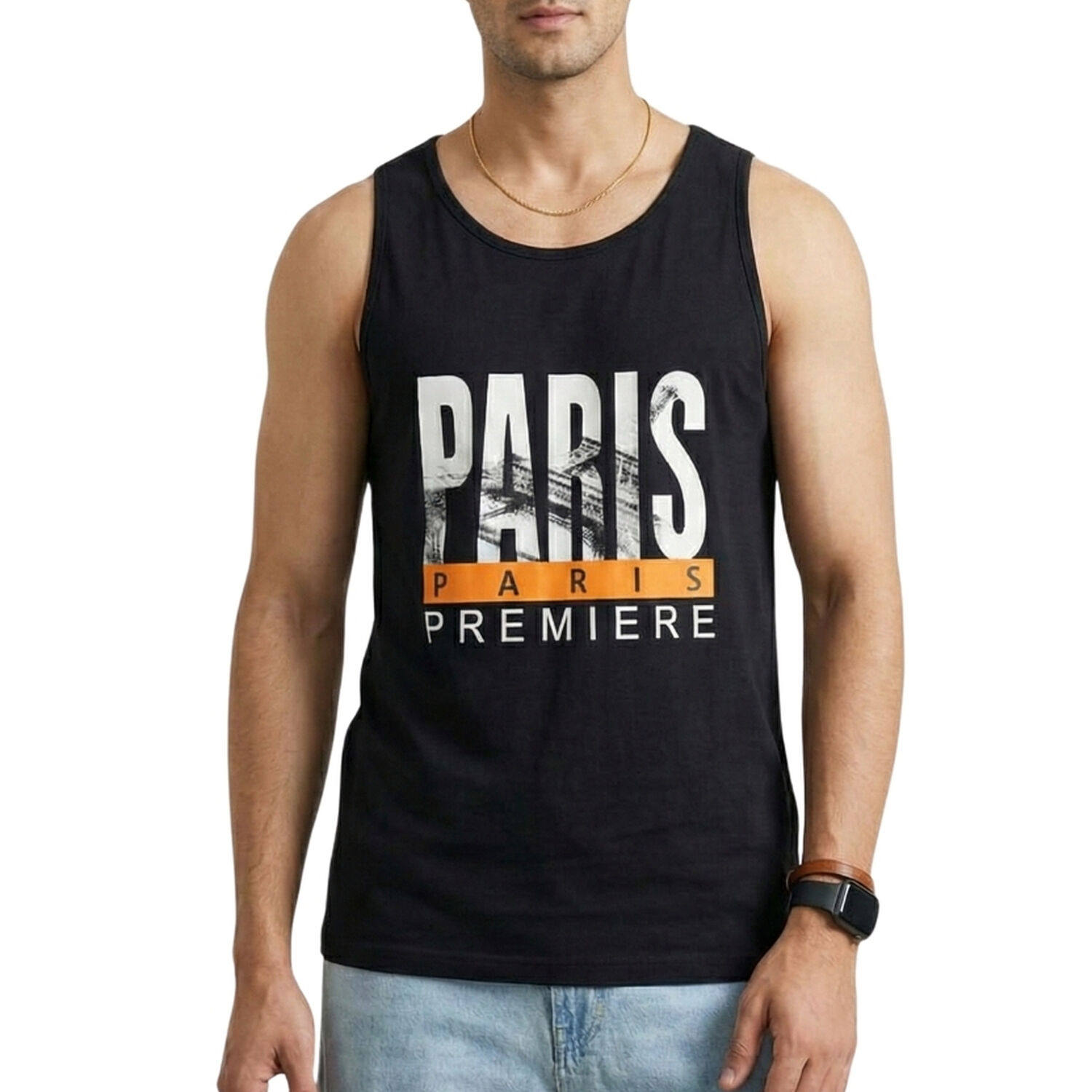 Polera Musculosa Hombre Paris image number 0.0