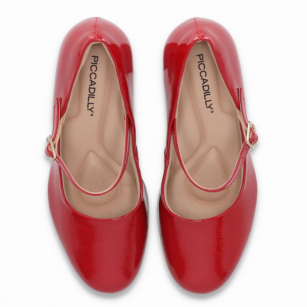 Zapato Mary Jane Mujer Rojo/charol Deise Piccadilly image number 1.0
