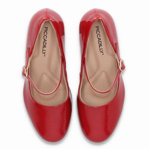 Zapato Mary Jane Mujer Rojo/charol Deise Piccadilly