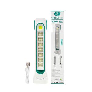 Luz De Emergencia Recargable Panel Solar Luz Fría Y Cálida 200w