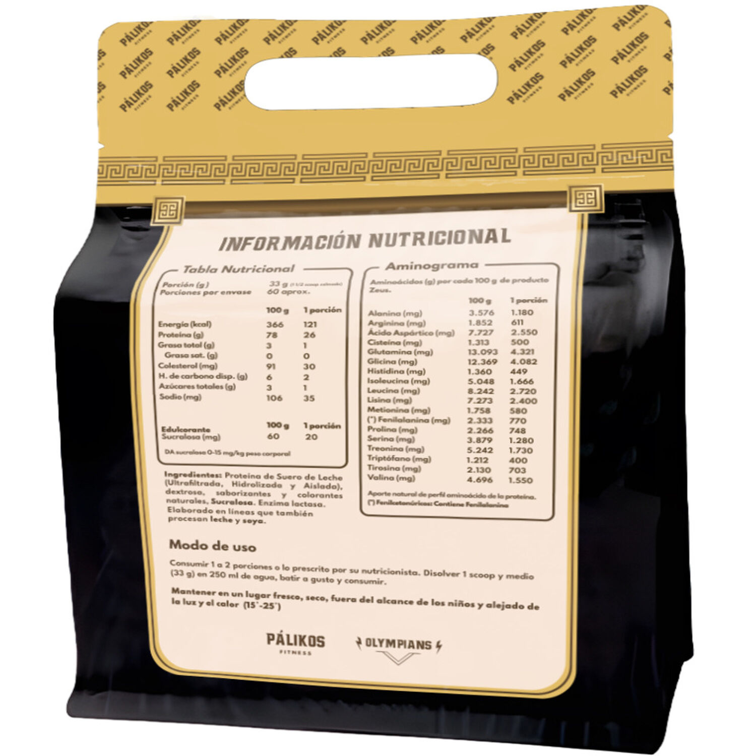 100% Whey Protein Zeus 2kg Doypack Vainilla +creatina Apolo 300g image number 1.0