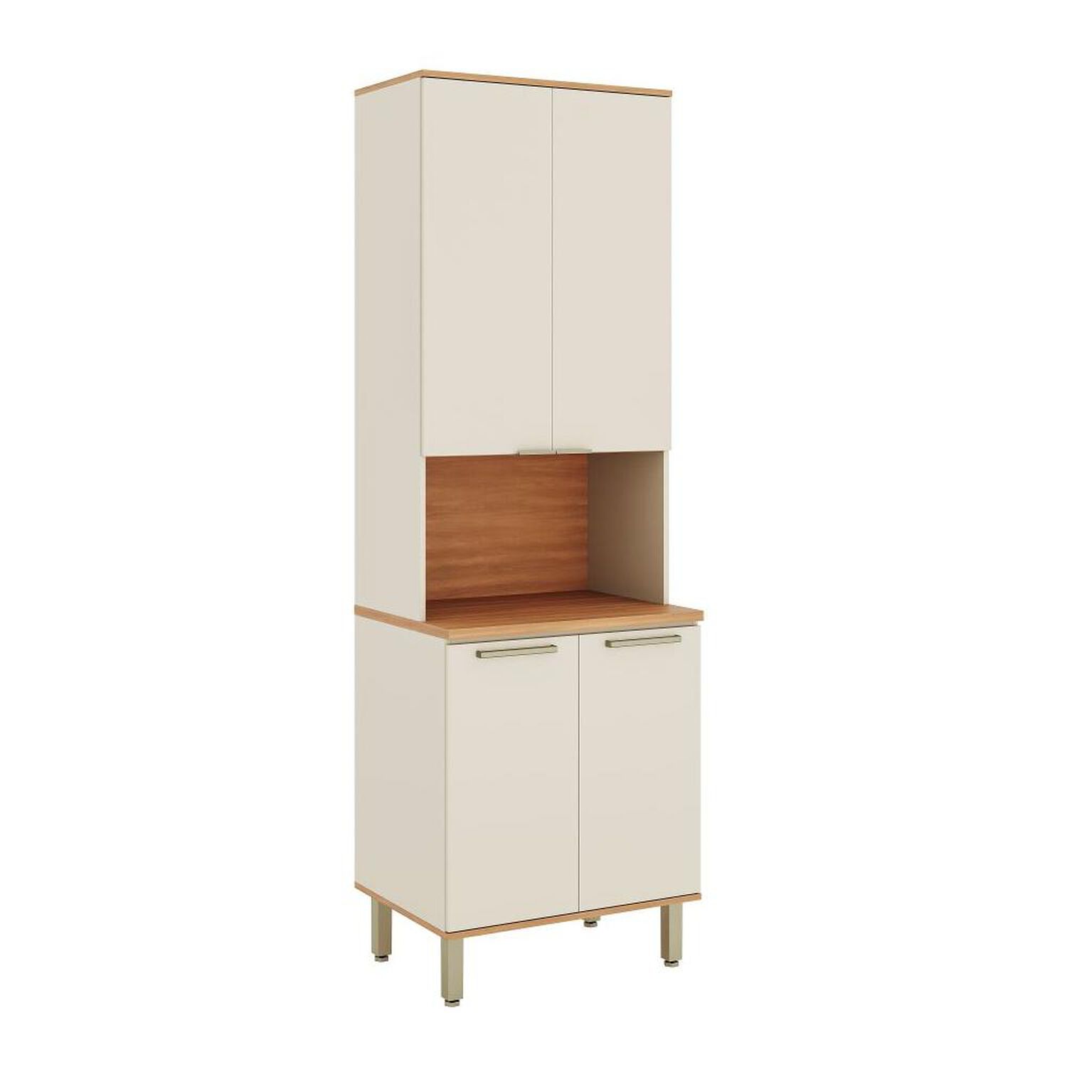 Mueble De Cocina Roca Despensero Casta&ntilde;a Modular / 4 Puertas image number 0.0