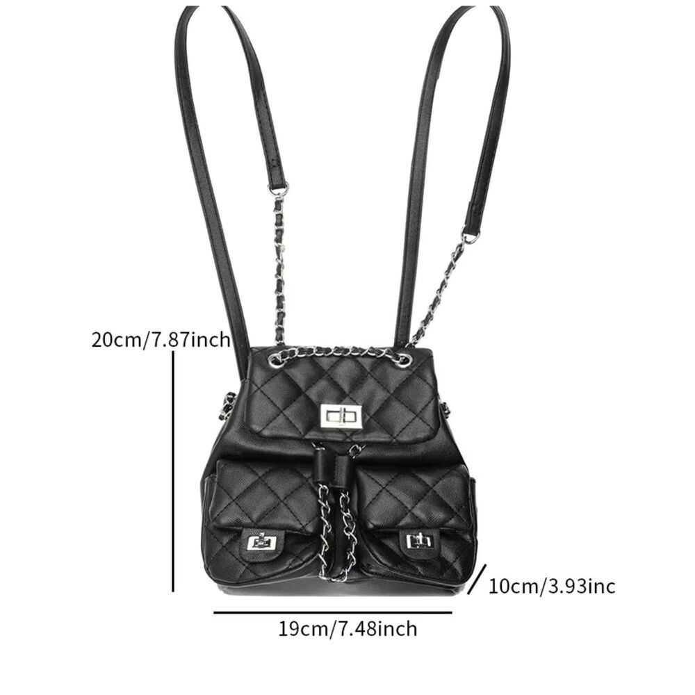 Cartera De Cuero Pu Tipo Mochila Urbana Elegante Para Dama image number 1.0