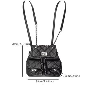 Cartera De Cuero Pu Tipo Mochila Urbana Elegante Para Dama