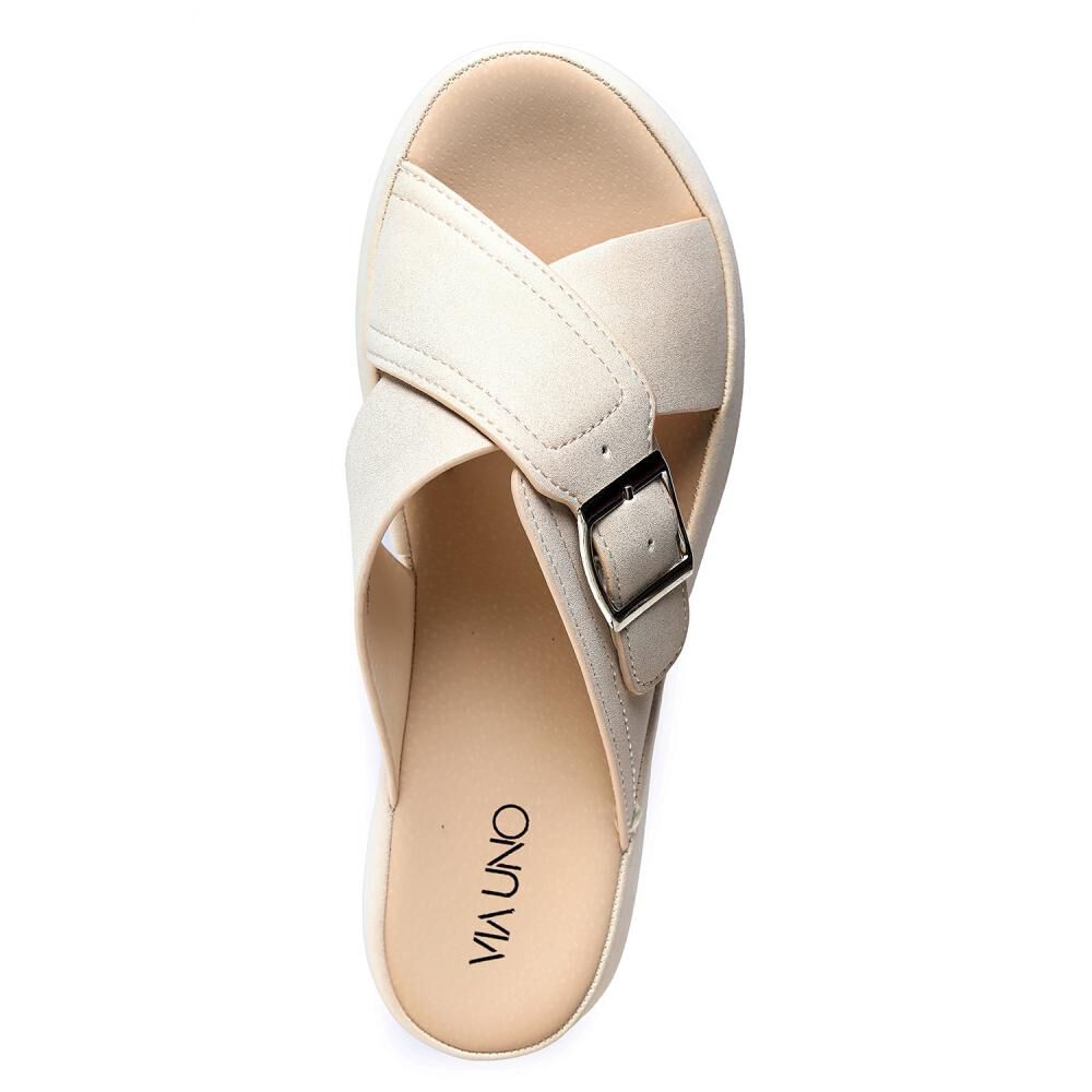 Sandalia Mujer Via Uno Oro image number 3.0