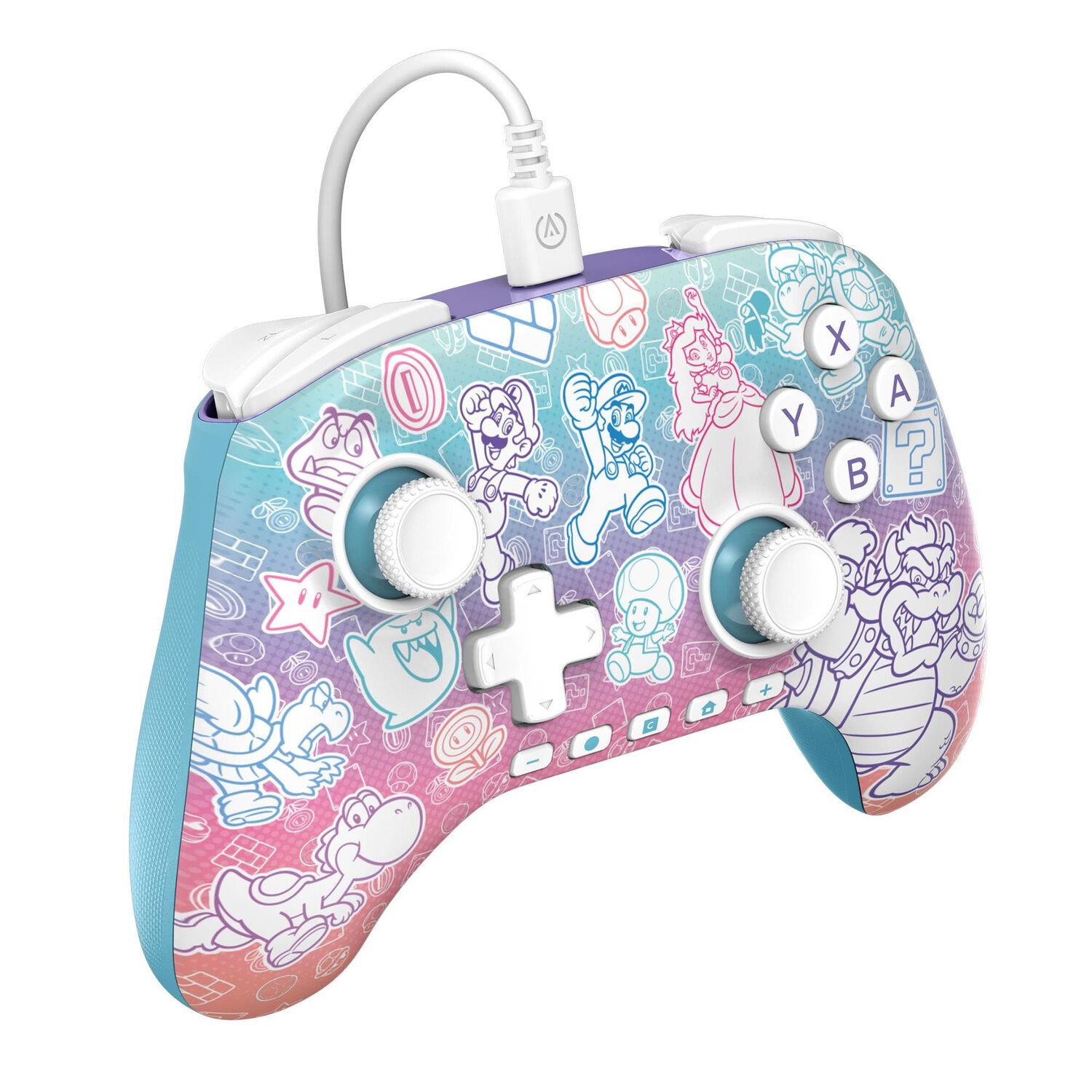 Powera Control Advantage Al&aacute;mbrico Reino Champi&ntilde;&oacute;n Super Mario Nintendo Switch 2 image number 3.0