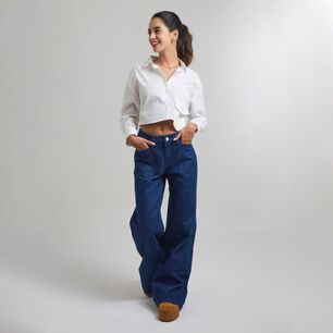 Jeans Tiro Medio Palazzo Mujer Freedom