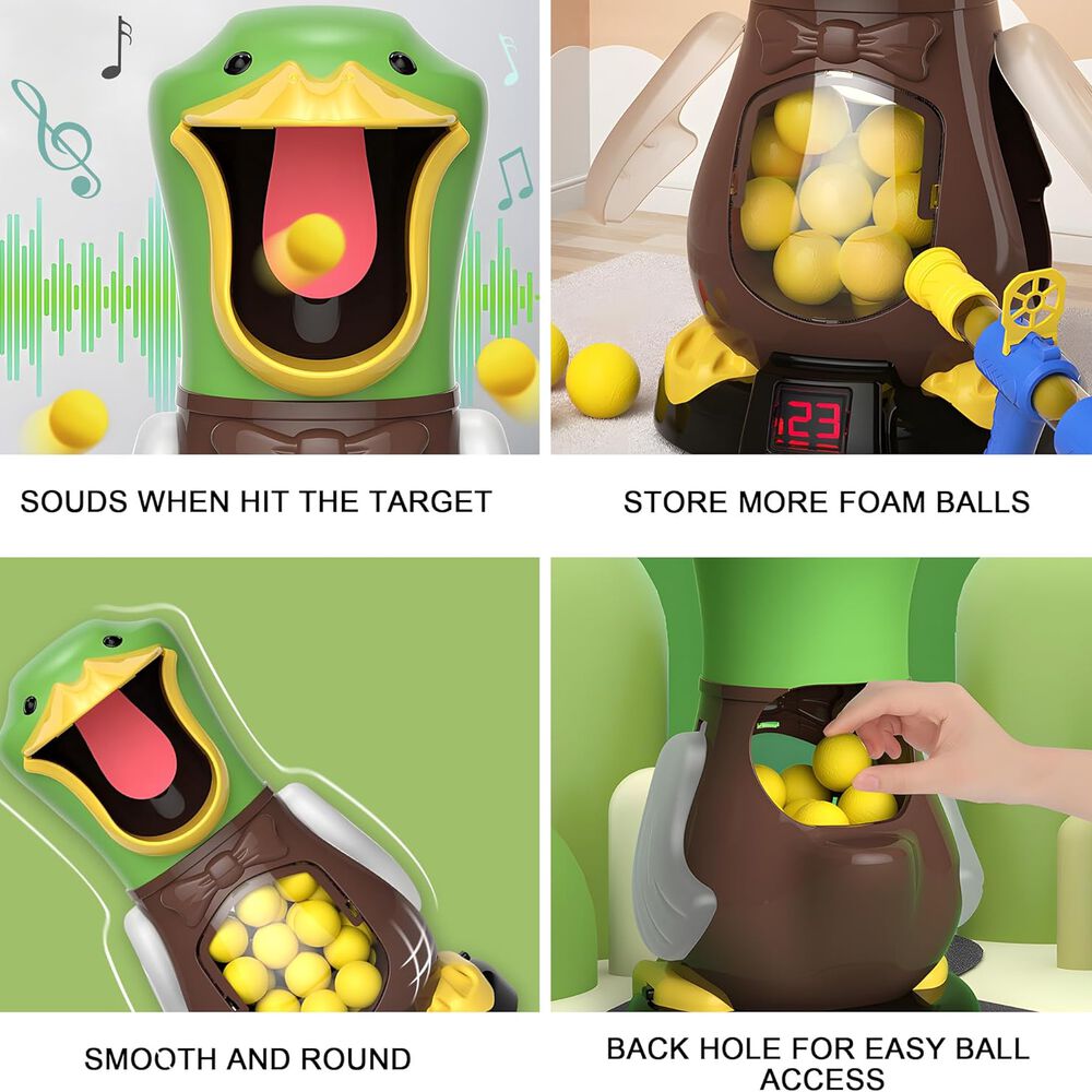 Lanzador Pistolas Pelotas Tiro Al Blanco Pato Juguete Ni&ntilde;os image number 2.0