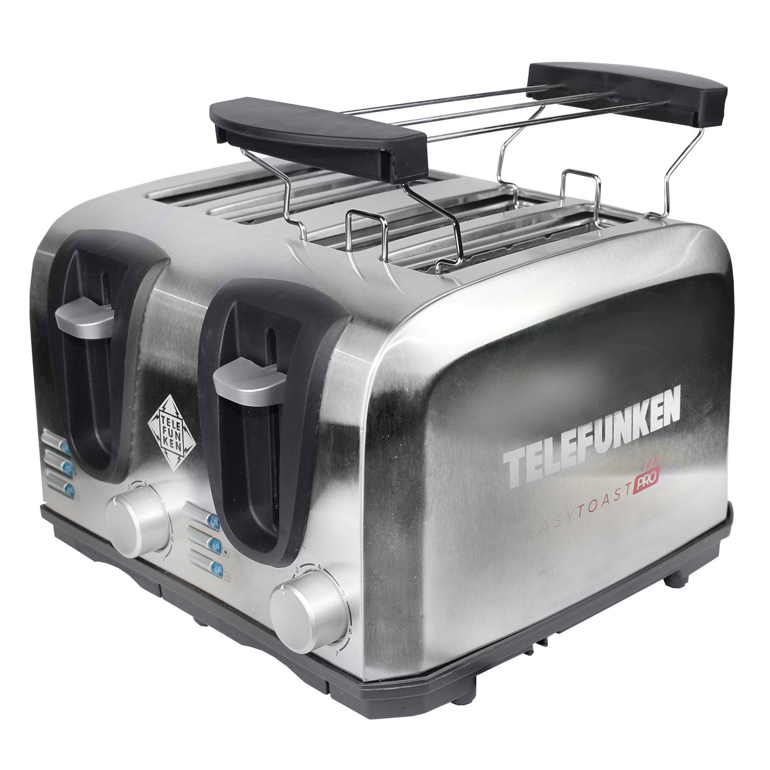 Tostador El&eacute;ctrico 4 Rebanadas Acero Telefunken Easytoast Pro image number 5.0