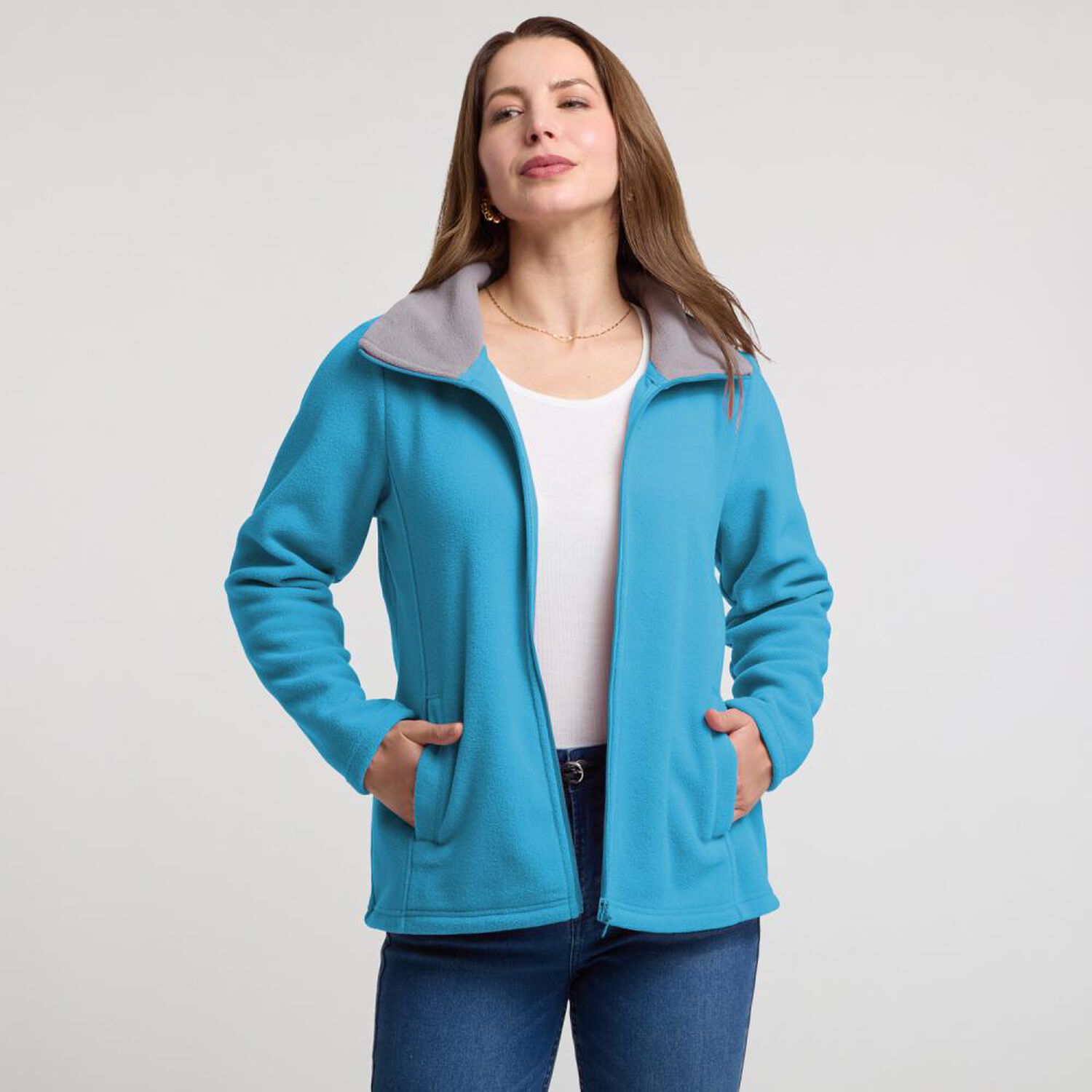 Poler&oacute;n Polar Regular Cuello Alto Mujer Geeps image number 0.0
