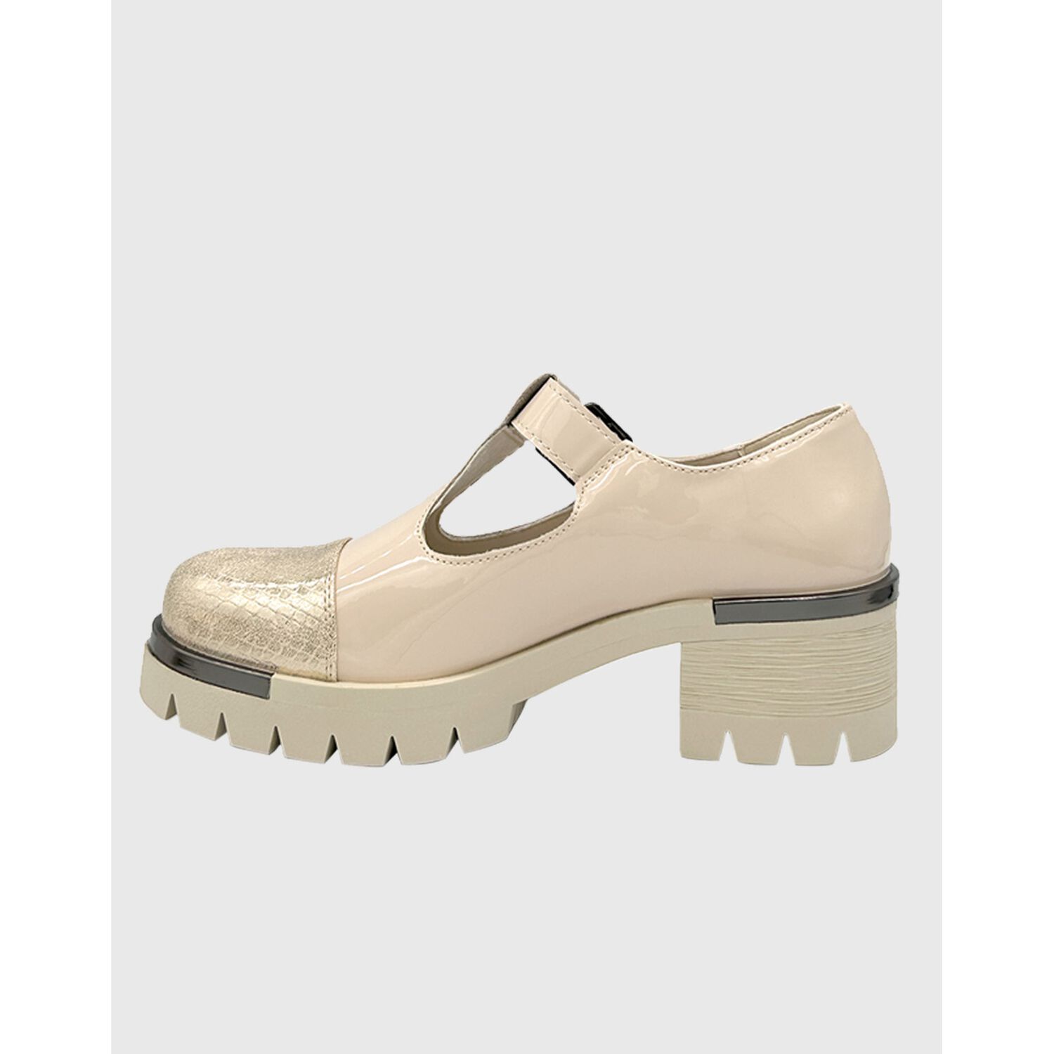Zapato Para Mujer Con Taco Bajo Mary Jane Blanco image number 1.0