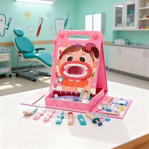 Juego De Roles Dentista Set Odont&oacute;logo Ni&ntilde;os Premium
