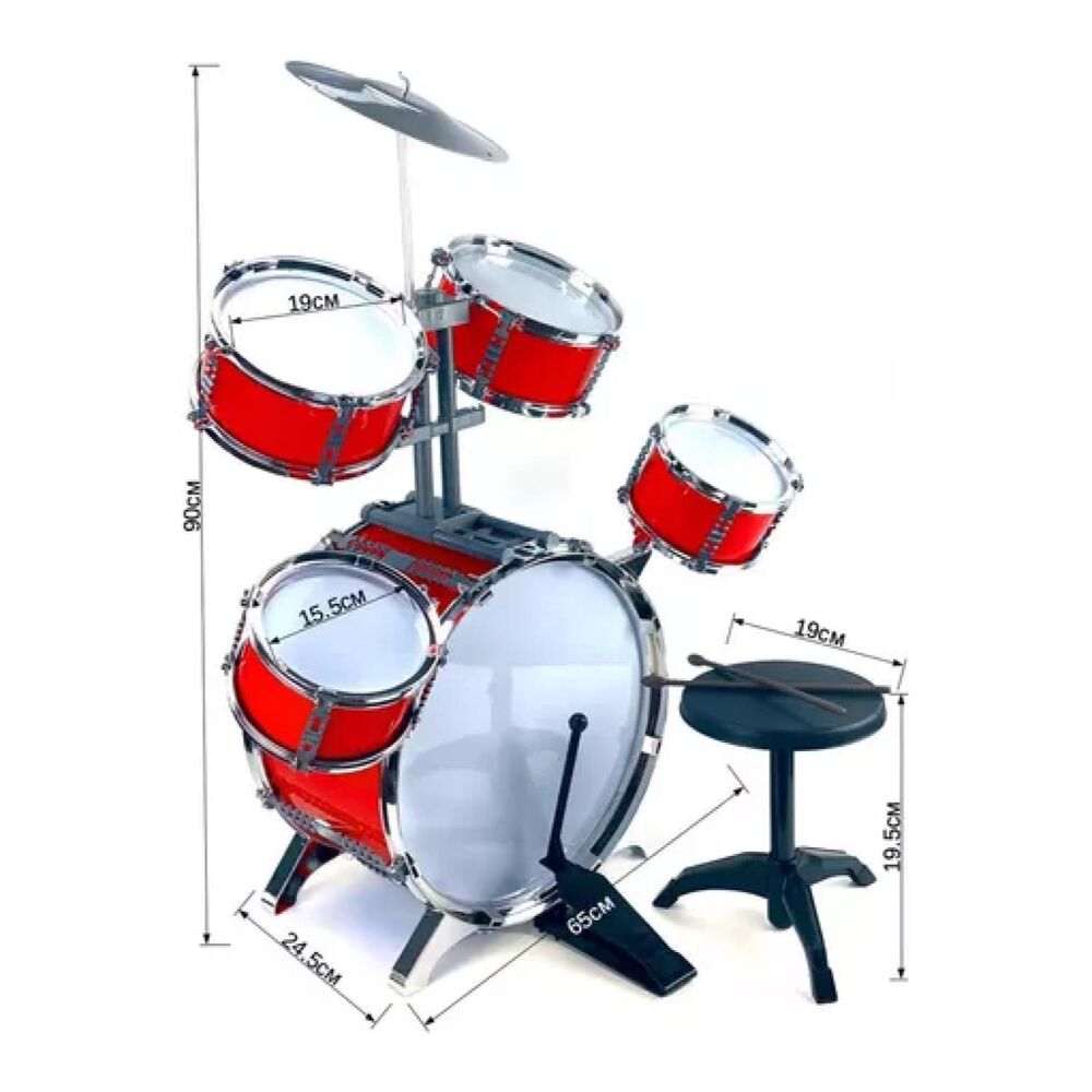 Juguete Bateria Musical Infantil 6 Piezas 82cm image number 1.0