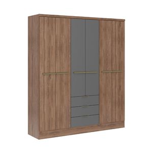 Cl&oacute;set Troy 6p + 3c Canela-titanio