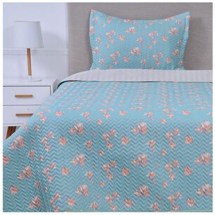 Cubrecama Quilt Estampado 1.5 Plazas Barraquitas