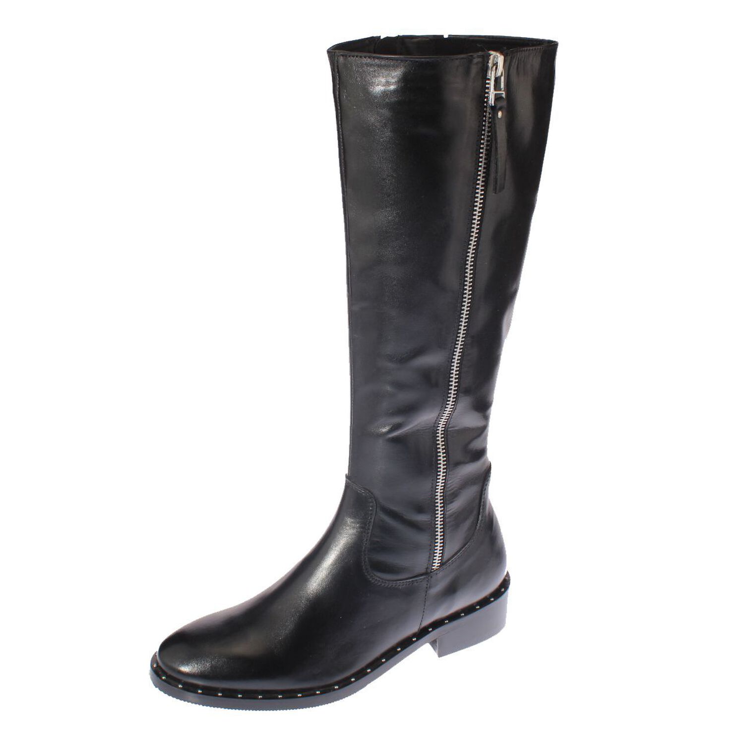 Bota Cuero Negro V&iacute;a Franca Art. 511982315negro image number 0.0