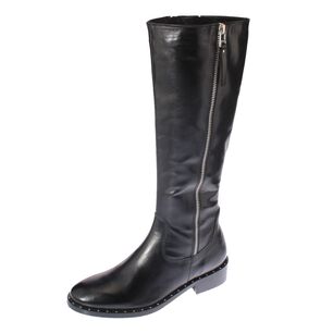 Bota Cuero Negro V&iacute;a Franca Art. 511982315negro