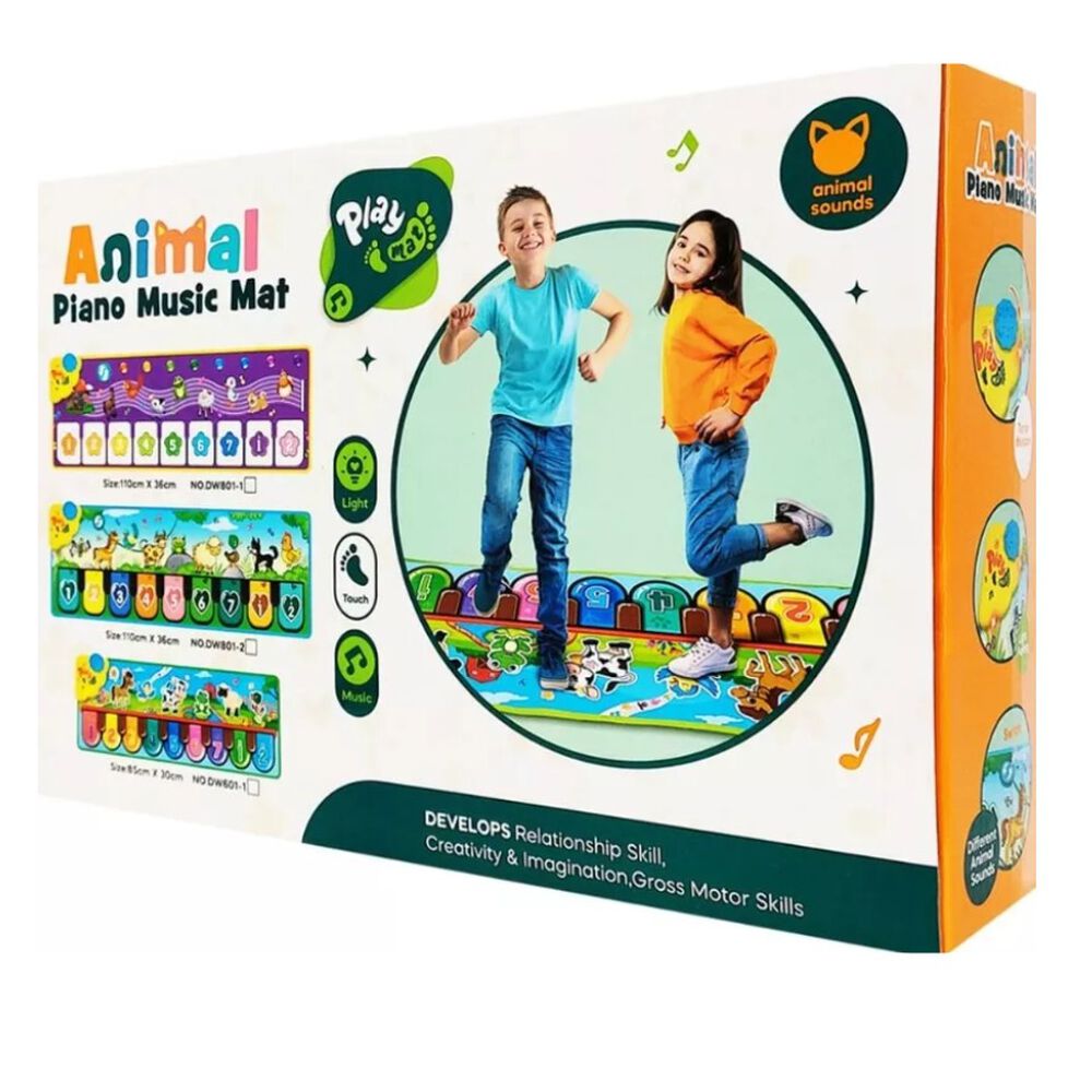 Tapete Piano Musical Bebé Granja Animales Números Didáctico image number 0.0