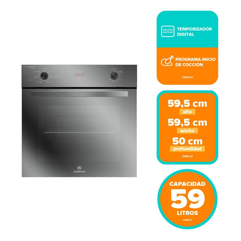 Horno Empotrado Mademsa Om6cx / 50 Litros image number 6.0