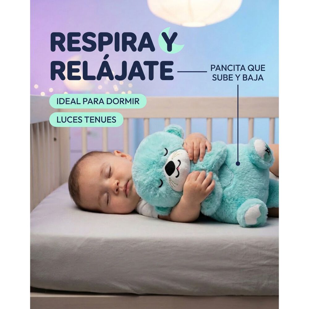 Peluche Nutria Respiraci&oacute;n Relajante Musical Con Luces Bebe image number 25.0