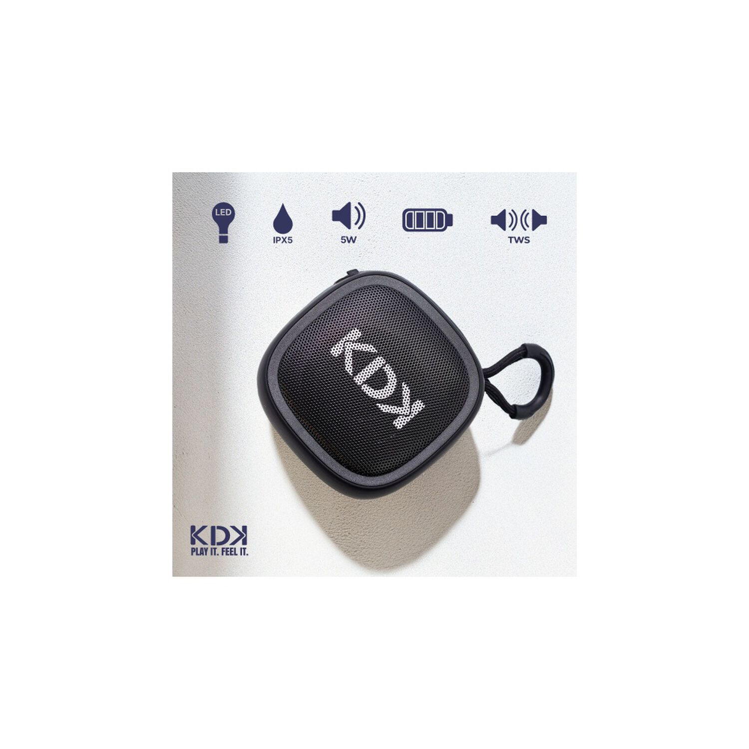 Parlante Mini Kdk Bluetooh Negro 5w image number 2.0