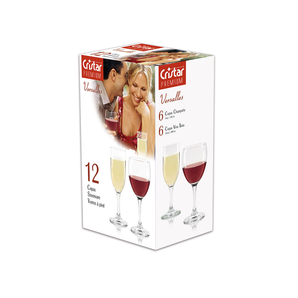 Set De Copas Critar Versalles / 12 Piezas / 300 Cc image number 0.0