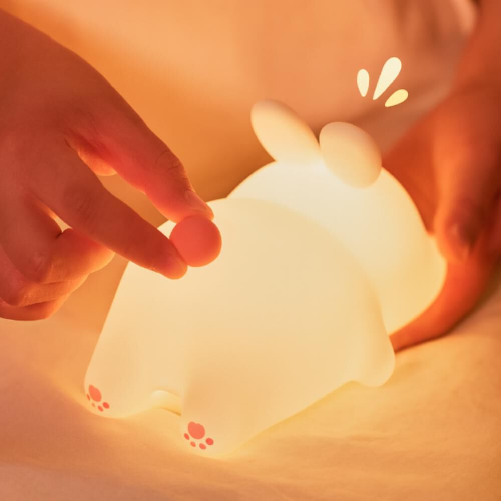 Lampara Nocturna Conejo C/sensor Bebes - Niños Espanta Cuco image number 3.0