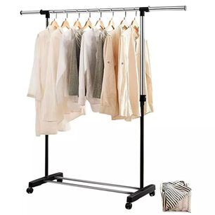 Perchero Extensible Para Exhibici&oacute;n De Ropa Con Ruedas