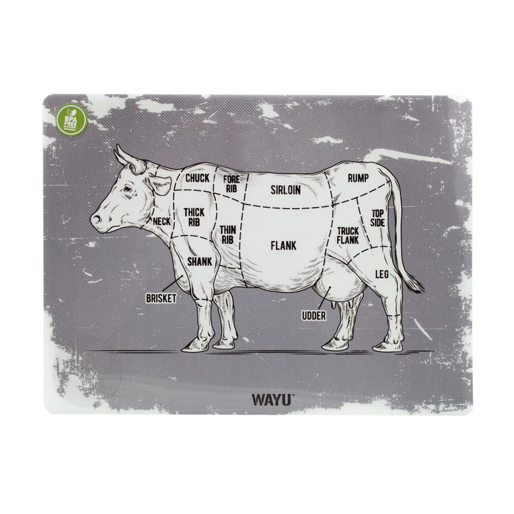 Individual Mesa Cocina 40x30cm Cortes Grey Mantel Wayu image number 1.0