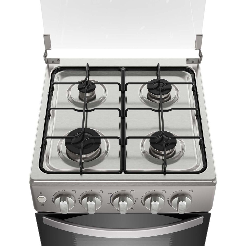 Cocina A Gas 4 Platos Limpiaf&aacute;cil Y Parrillas Alambr&oacute;n Fm4es image number 5.0