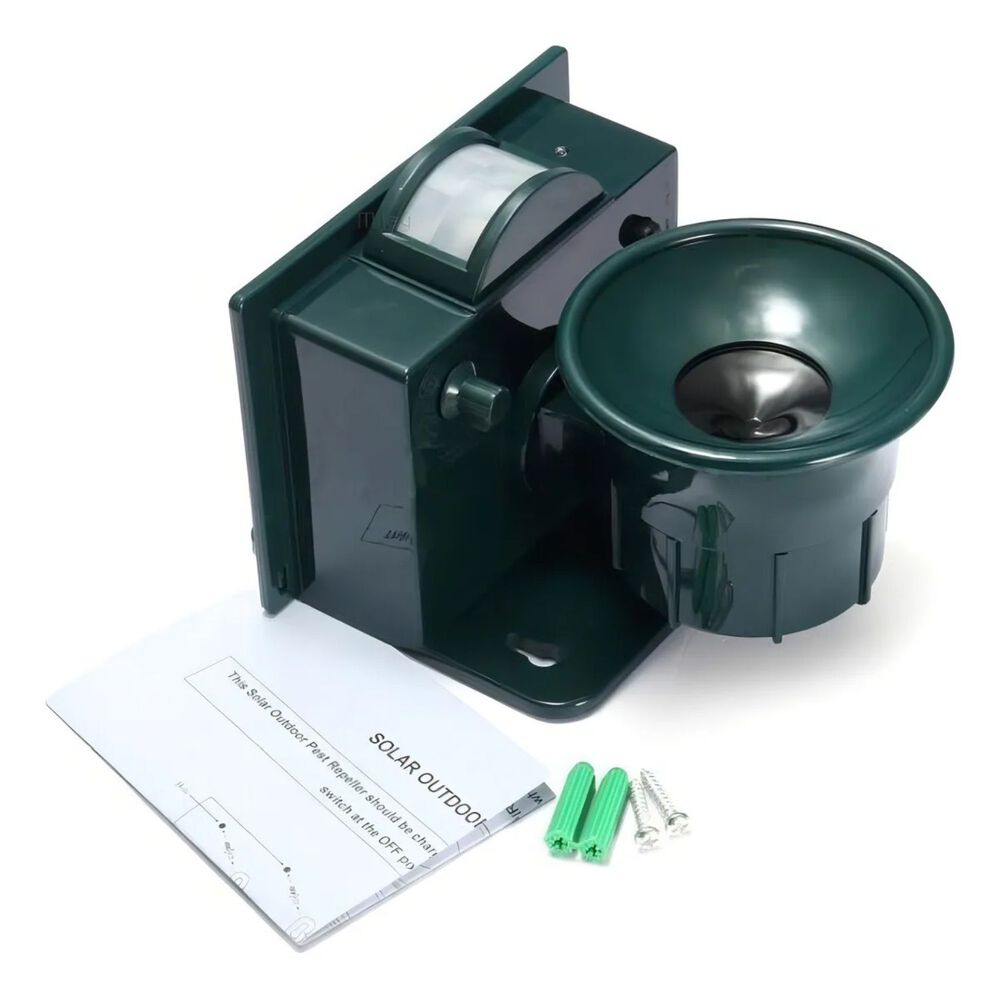 Ahuyentador Ultrasonido Repelente Solar Gatos/perros/aves image number 2.0