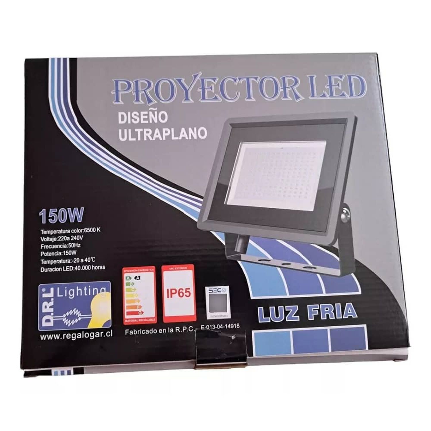 Proyector De &Aacute;rea Led Ultra Plano De 150w, Luz D&iacute;a image number 2.0