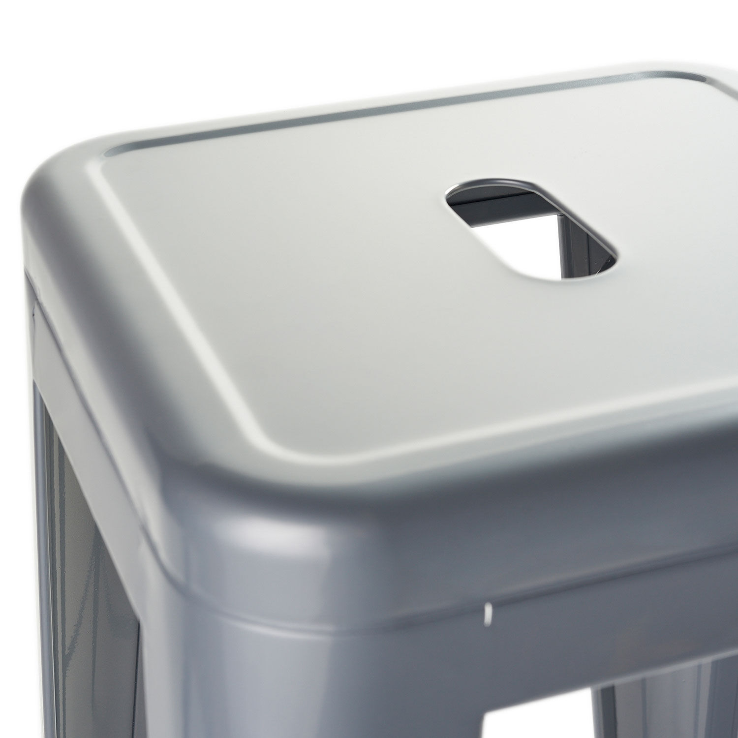 Pack 4 Pisos De Bar Metal Tolix Gris image number 3.0