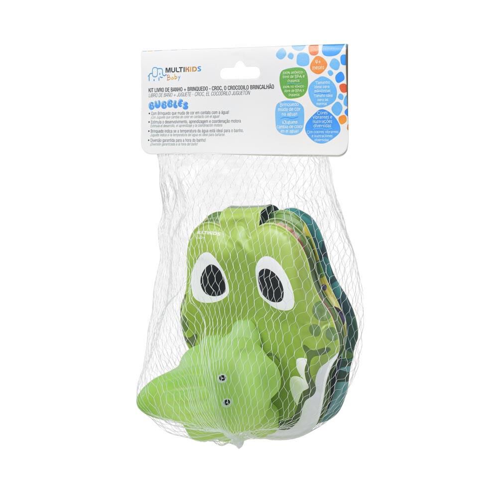 Librito De Baño Y Juguete Multikids Baby Cocodrilo Bb1065 image number 5.0