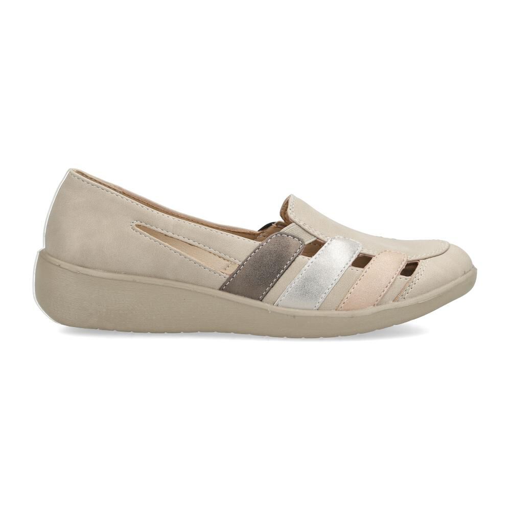 Mocasín Mujer Lesage Beige image number 2.0