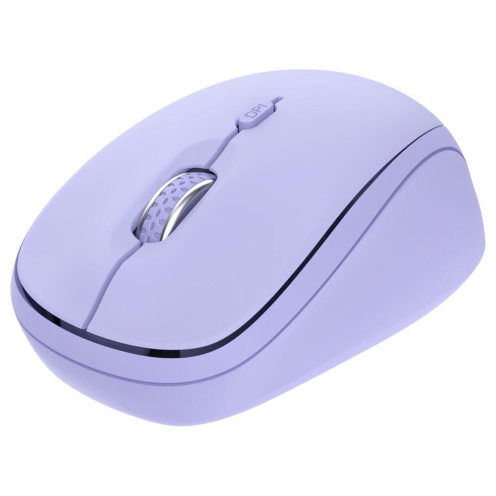 Mouse Inal&aacute;mbrico Trust Yvi+ Purpura Multi-dispositivos image number 1.0