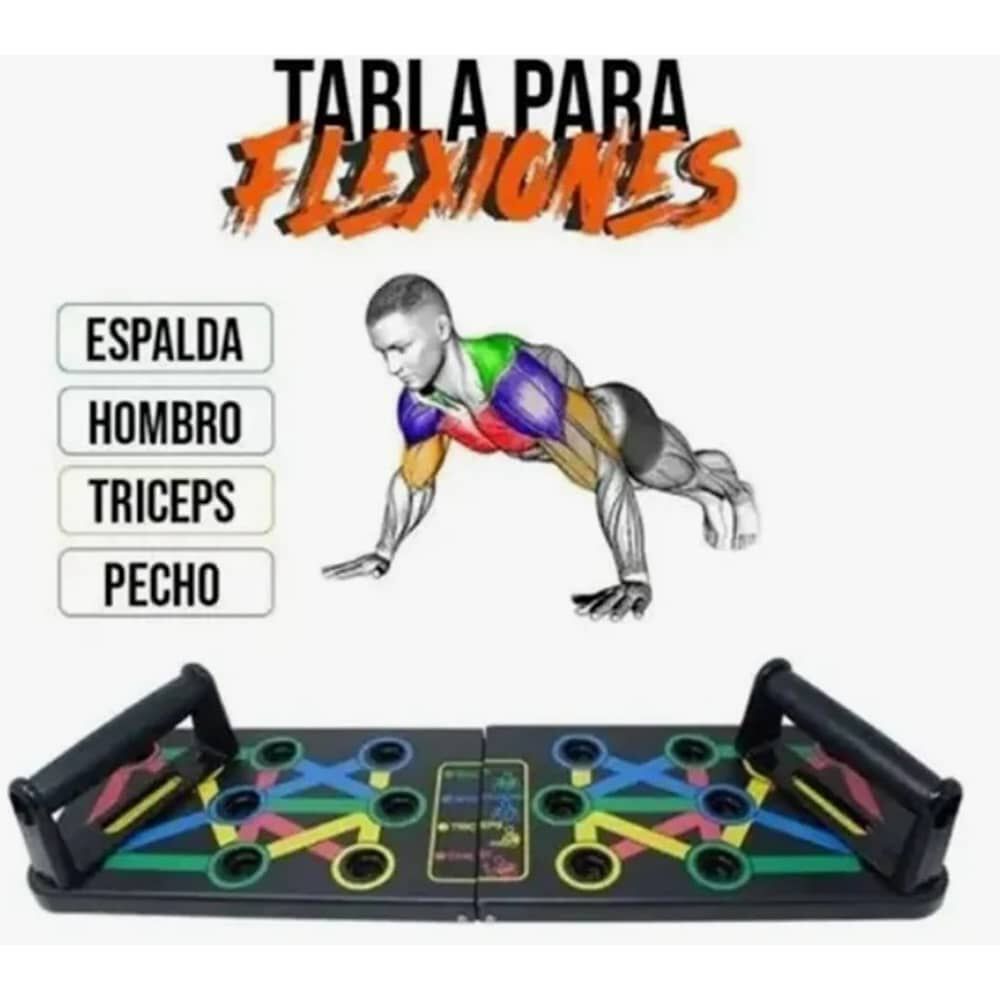 Tabla Para Flexiones Codificada Con Colores Ejercicios image number 3.0