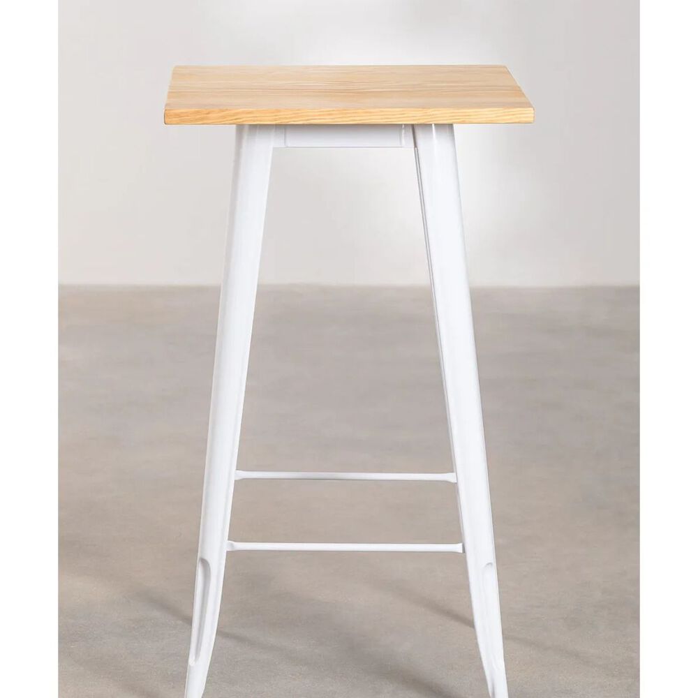 Mesa Bar Tolix Wood 60x60cm image number 2.0