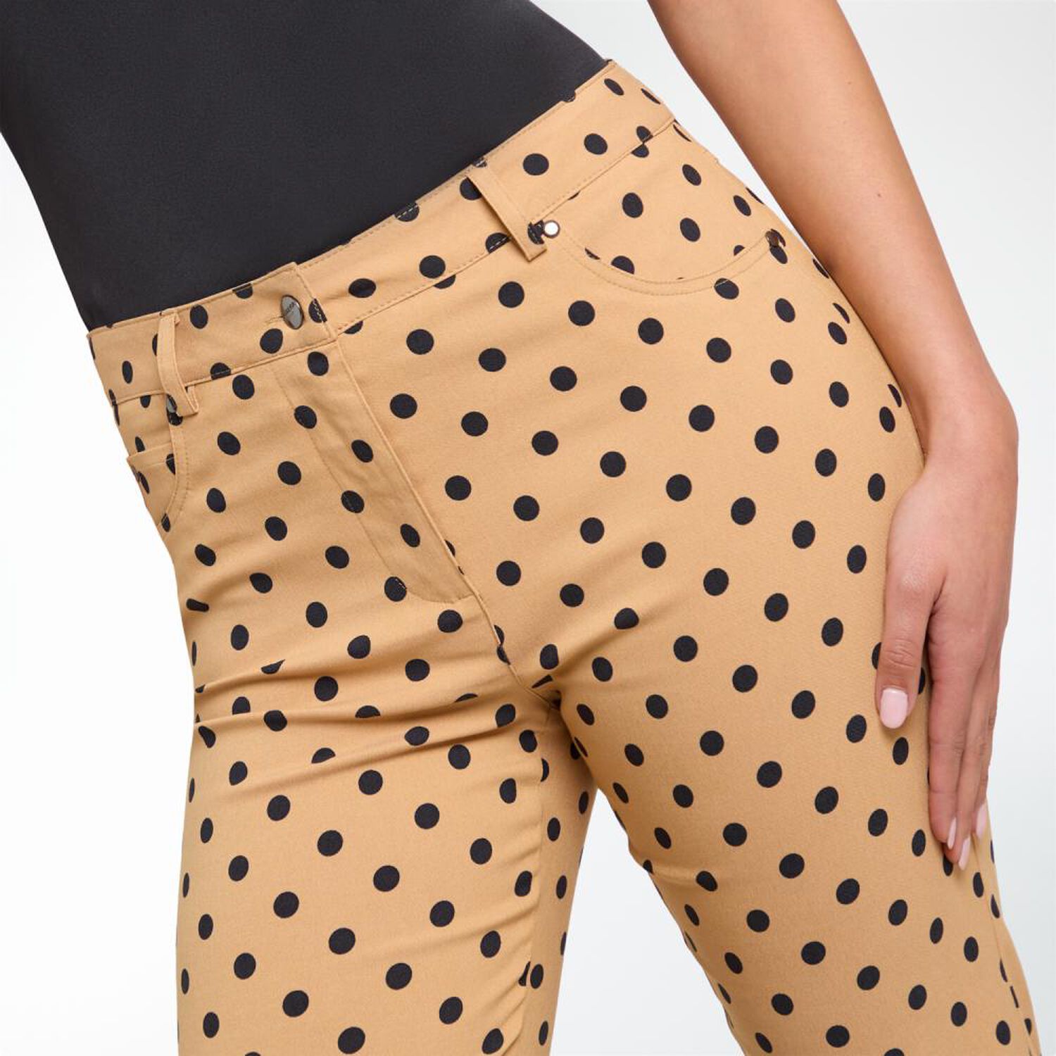 Pantal&oacute;n Full Print Tiro Medio Skinny Mujer Kimera image number 4.0