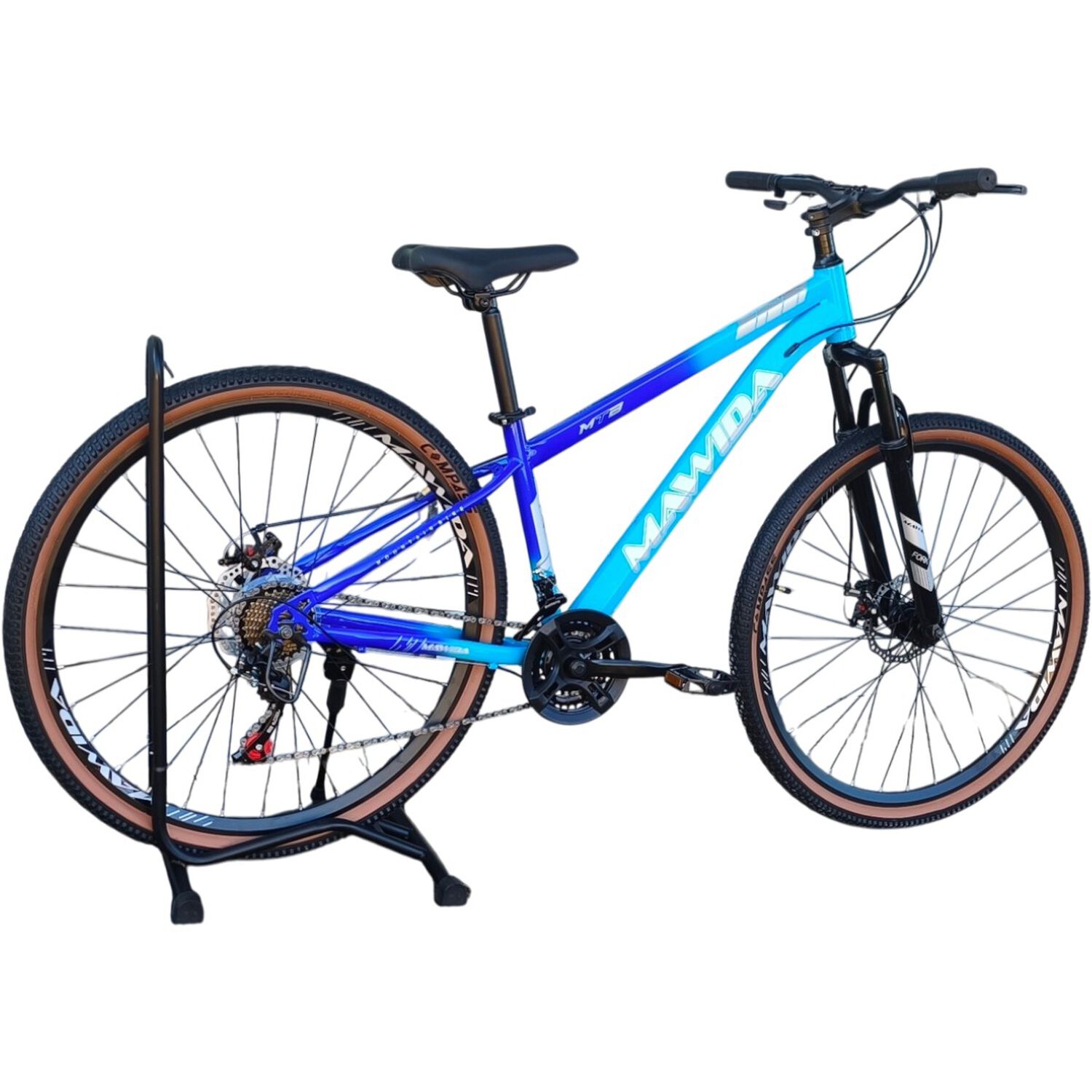 Bicicleta Aro 29 Mawida 21 Veloc Y Freno Disco Azul Celeste image number 3.0